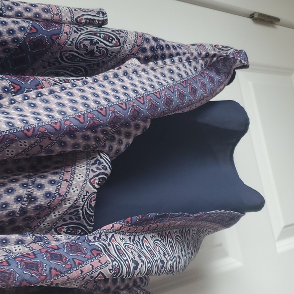 Dee Elle Off The Shoulder Tank Dress in Paisley Women's Size Medium EUC - Picture 5 of 7